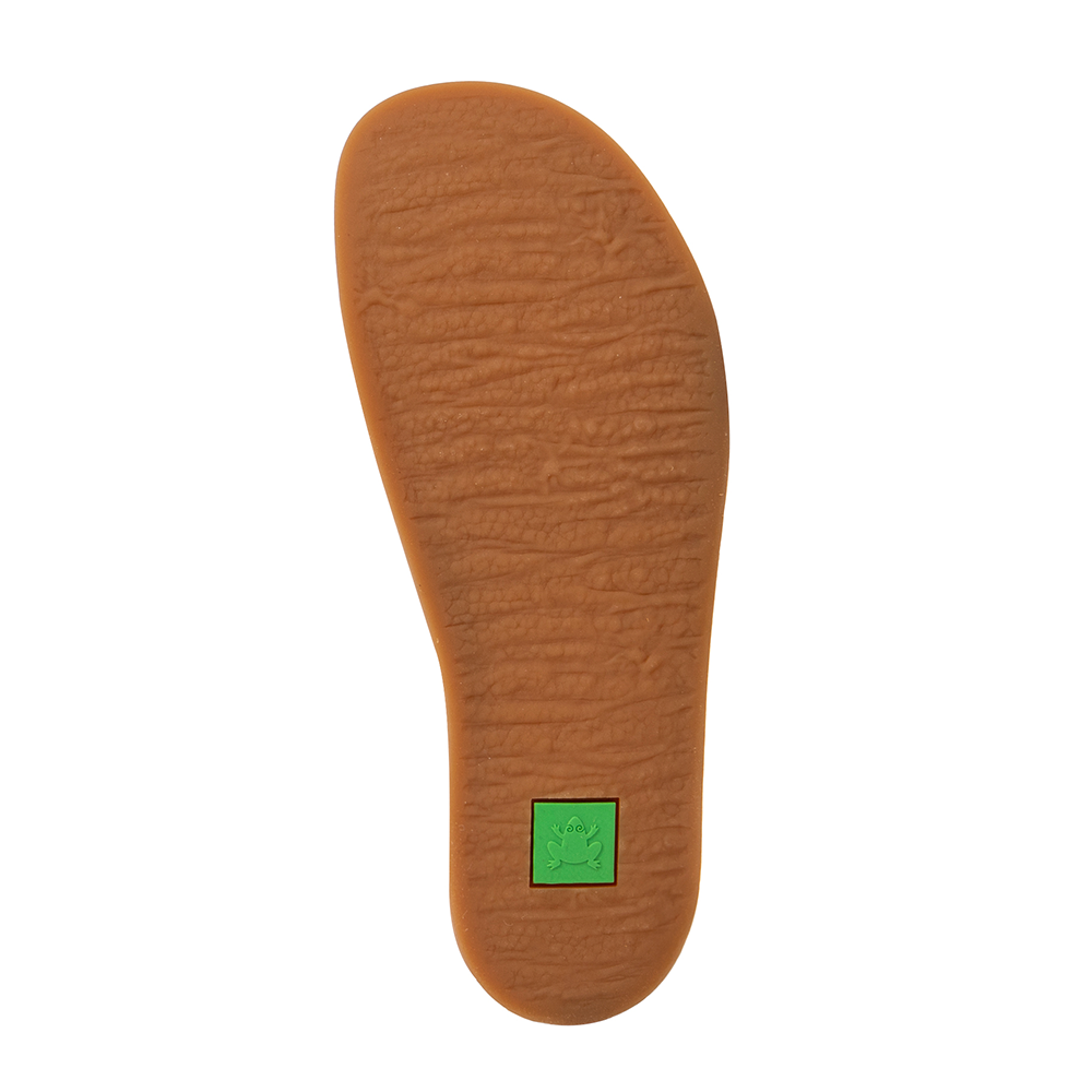 Sole of El Naturalista mens shoes with green frog logo