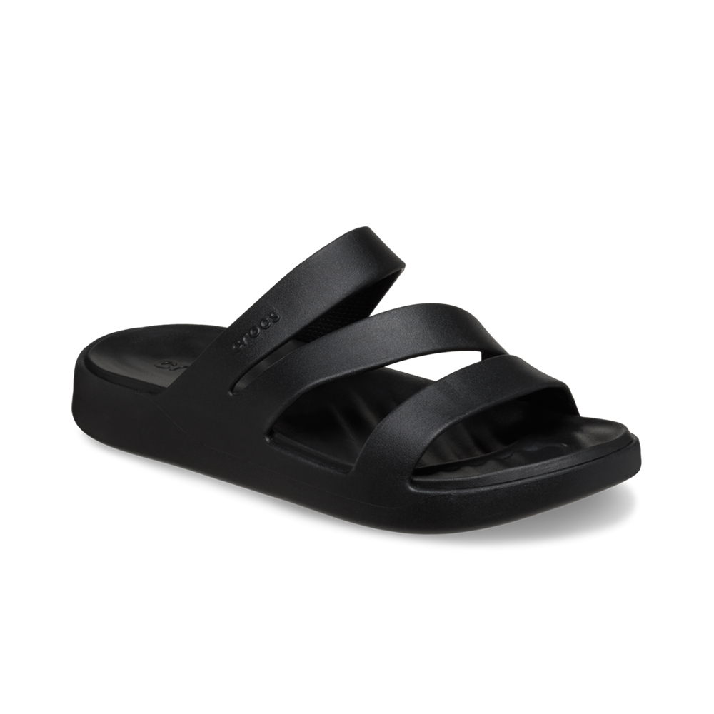Crocs black womens strappy open toe sandal
