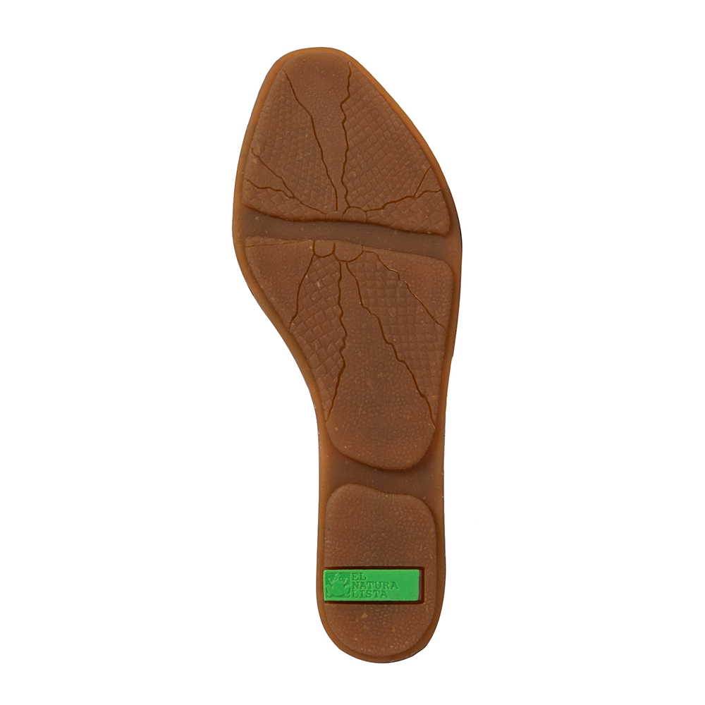 Rubber sole with El Natrualista green frog logo