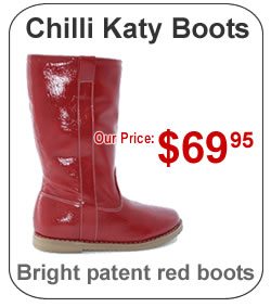 Chilli Katy Red Patent Boots
