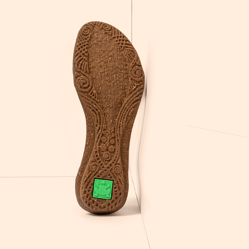 Sole of El Naturalista tribal patten sandal