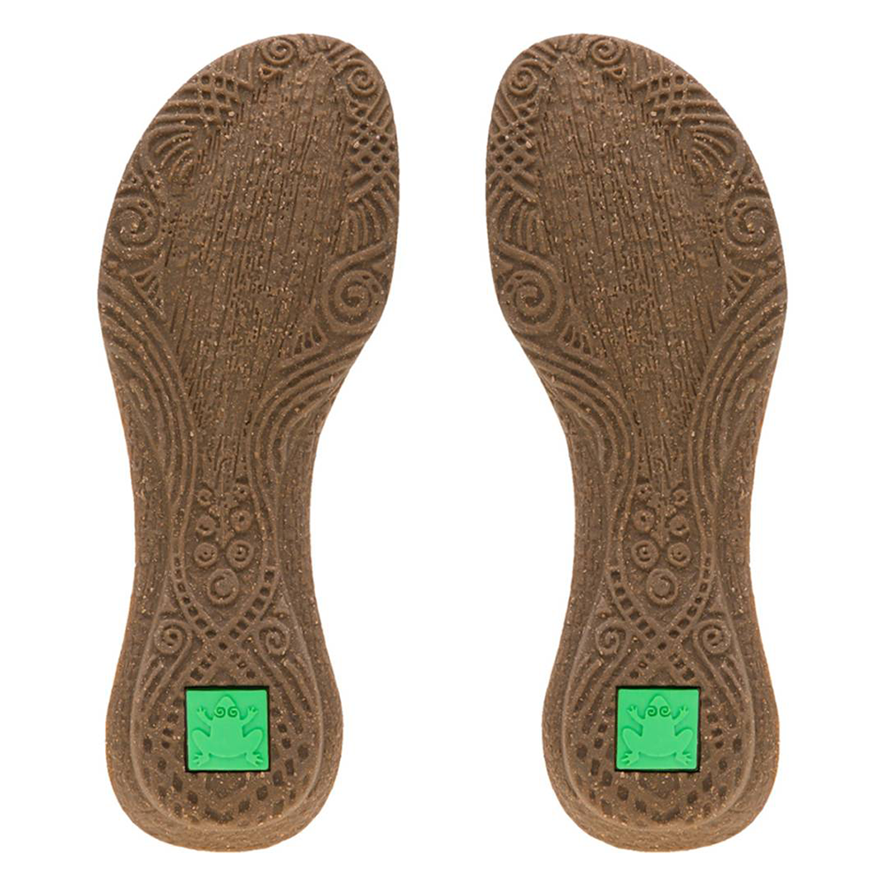 Tribal sole from N5066 black leather women's  sandal by El Naturalista