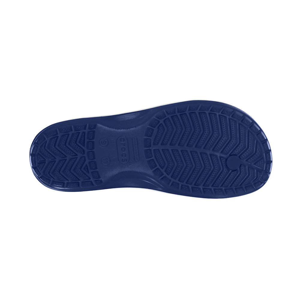 Sole of Crocs Crocband navy blue flip